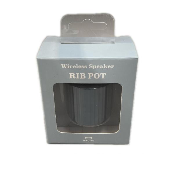 スピーカー BRUNO ワイヤレススピーカー RIB POT BDE046-NV ネイビー【中古】