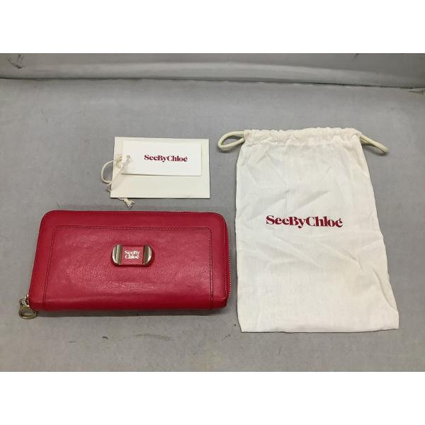 シーバイクロエ SEE BY CHLOE ラウンドファスナー長財布