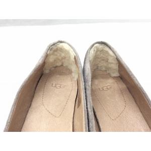 アグ UGG バレーシューズ ムートン付き グレーの詳細画像5