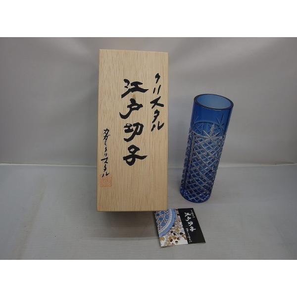 カガミクリスタル カガミクリスタル 江戸切子一輪挿し クリスタル江戸切子