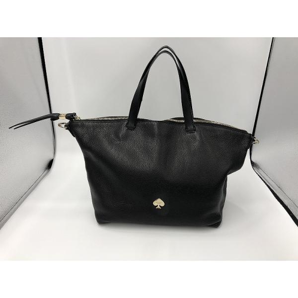 ケイトスペード kate spade 2WAY ハンドバッグ 黒・レザー