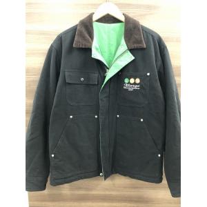 エクストララージ X-LARGE リバーシブルワークジャケット ブラック グリーン 10122302...