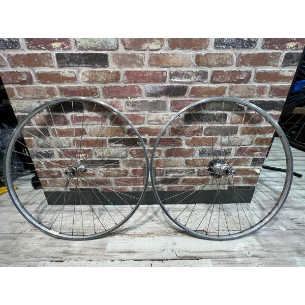 カウマン買取 Kawmann 【ヴィンテージ】105ハブ 手組ホイールセット TU シルバー HB-...