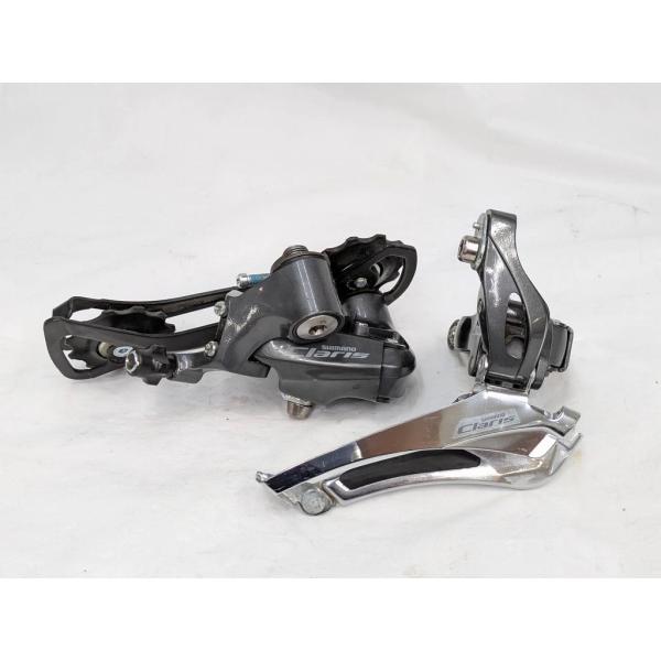 シマノ SHIMANO CLARIS ディレイラーセット 2X8 FD-R2000/RD-R2000...