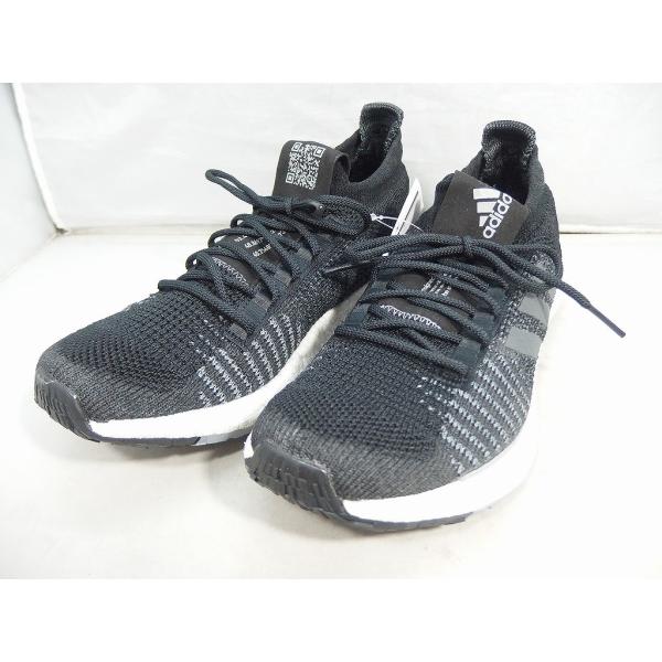 アディダス adidas パルスブースト HD ランニングシューズ 27.5cm ブラック・グレー ...