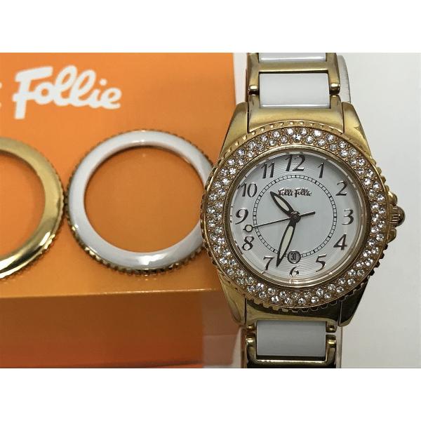フォリフォリ Folli Follie 上品でスタイリッシュなお洒落の魅力 クオーツ腕時計 アナログ...