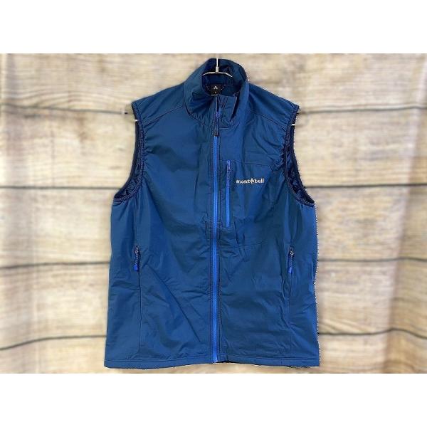 モンベル mont bell EXライト サーマラップ ベスト 軽量 コンパクト メンズ ブルーグリ...