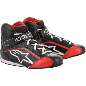 キッズ／ジュニア カートレーシングシューズ TECH1-KS SHOES BLACK WHITE RED 123 alpinestars（アルパインスターズ）｜wattsu