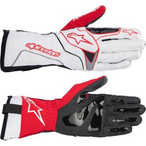 【新商品】カートレーシンググローブ TECH-1 KX V3 GLOVES WHITE RED 3551823-23 【alpinestars アルパインスターズ】｜wattsu