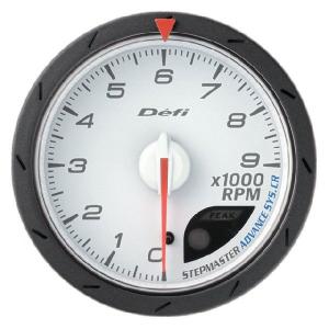 Defi-Link Meter TACHOMETER. タコメーター 60パイ WHITE リンクメーター アドバンスCR 白 Defi（デフィー）｜wattsu