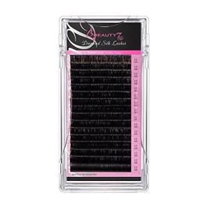 Beauty7 ダイヤモンドシルクラッシュ まつげエクステ フェイク ミンクラッシュ 軽い 柔らかい 16列 セルフ エクステ 太さ 0.10 Cカー