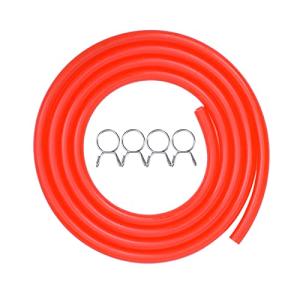 ASDL 燃料ホース ガソリンホース 内径 4.5mm ホースクランプ 4個付き 全長1M 耐油 耐熱 耐圧 耐摩耗性 耐腐食性 バイク 自動車 芝刈