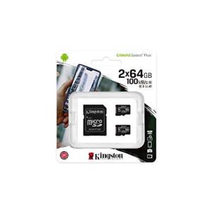 キングストン microSD 64GB x2枚 UHS-I U1 V10 A1 Nintendo Switch動作確認済 Canvas Select