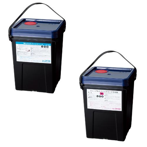 洗浄剤と中和剤セット・【汚れ全般に強いアルミフィンクリーナ10kg・RS缶】と【中和剤10kg・RS...