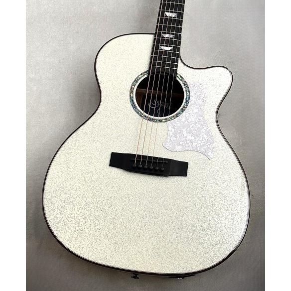 S.Yairi 【S.Yairi】YATK-1400EC/WHG 【エレアコ】【ホワイトグリッターカ...