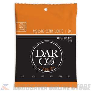 Martin Darco Acoustic Guitar Strings 80/20 Bronze (Extra Light)[D510]【ネコポス】｜wavehouse