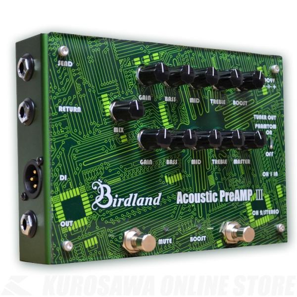 Birdland Acoustic Preamp 3《デュアルピックアップ用アコースティックDI》 ...
