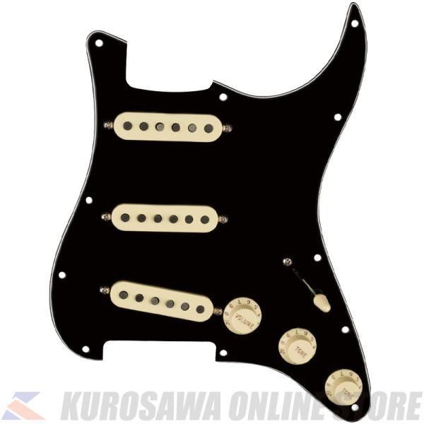 Fender Pre-Wired Strat Pickguard, Tex-Mex SSS, Bla...