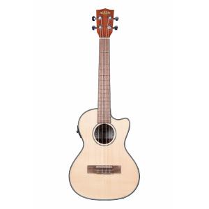 KALA KA-STGE-C SOLID SPRUCE MAHOGANY TENOR CUTAWAY...