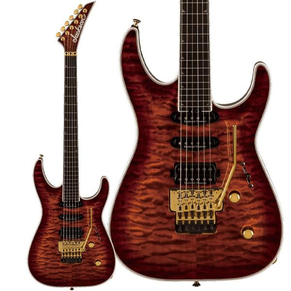 Jackson Pro Plus Series Soloist SLA3Q Amber Tiger ...