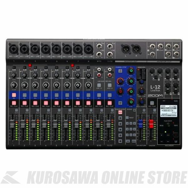 ZOOM LiveTrak L-12 【デジタルミキサー／MTR】【ONLINE STORE】