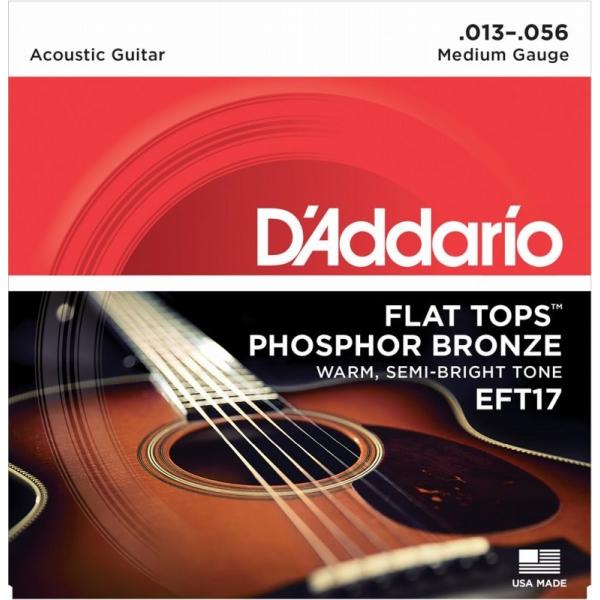 D&apos;Addario FLAT TOPS PHOSPHOR BRONZE EFT17 Medium ダ...