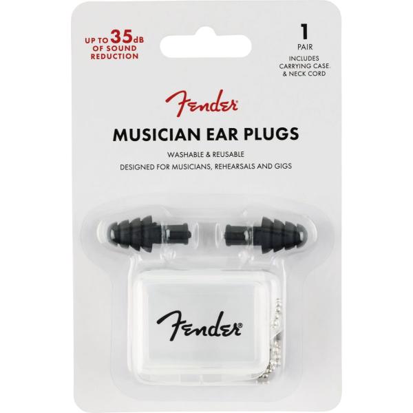 Fender Musician Series Ear Plugs, Black (耳栓)(ご予約受付...