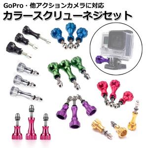 GoPro ゴープロ アクセサリー カラー スクリュー ネジ パーツ 3本 セット アクションカメラ...