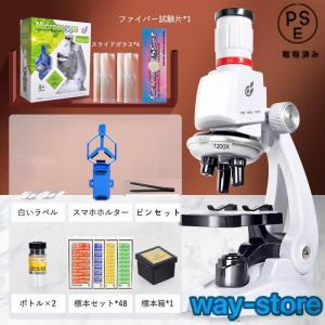 顕微鏡 100?1200倍 標本*48付き 学習...の商品画像
