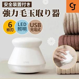 電動毛玉クリーナー LEDライト付き 毛玉取り器 レビュー特典 USB 充電式 毛玉取り器 電動 セーター カーペット 靴下対応 けだまとり 安全装置｜way-store