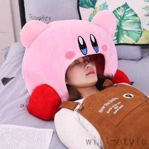 ぬいぐるみ ソフト スタイリッシュな シンプルさ 睡眠枕 キャップ かわいい アニメカービィゲームソ...