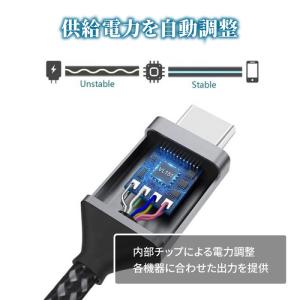 タイプC ケーブル 充電ケーブル 2m USB...の詳細画像4