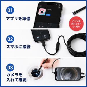 ファイバースコープ 内視鏡カメラ 1m 3m ...の詳細画像3