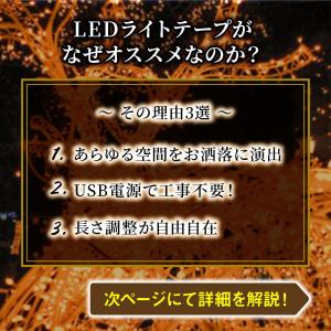 LEDテープライト usb 非防水 テープライ...の詳細画像4