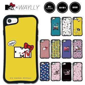 iPhone 8 7 XR XS X SE 6s 6 Plus XsMax 11 pro max ケース スマホケース  MTV×ハローキティ 耐衝撃 シンプル おしゃれ くっつく ウェイリー WAYLLY _MK_