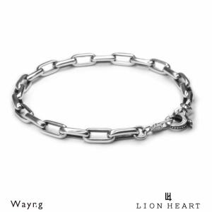 ライオンハート シルバーチェーンブレスレット シルバー925 メンズ ブランド LION HEART｜wayng