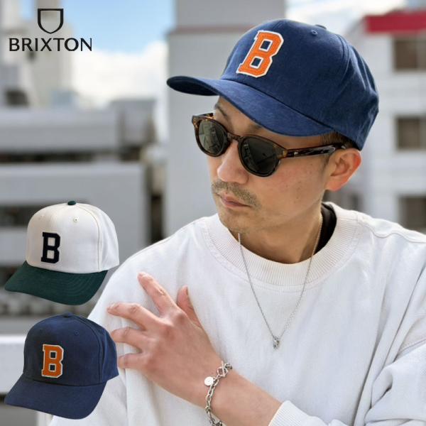 ブリクストン ビッグ B ミディアムプロファイル キャップ ベースボールキャップ 正規取扱い メンズ...
