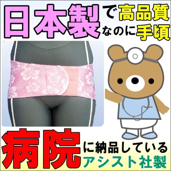 腰痛ベルト コルセット 腰痛サポートベルト サポーター プラスウエストR・ハイビスカス ピンク 骨盤...