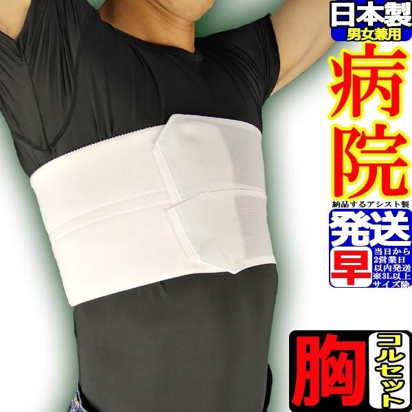 今日も当日発送 コルセット 腰痛サポートベルト 胸部 サポーター ライトバンド 肋骨 肋骨締め あば...