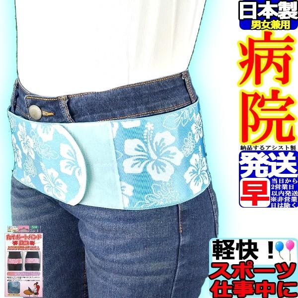 腰痛ベルト コルセット 腰痛サポートベルト サポーター 丸サポートバンド・ロコ ブルー 骨盤ベルト ...