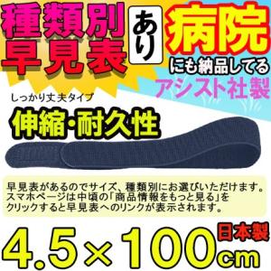 マジックテープ 面ファスナー エラストマジックベルト ネイビー 4.5×100cm 日本製 国産 伸...
