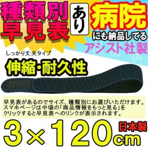 マジックテープ 面ファスナー エラストマジックベルト ブラック 3×120cm 日本製 国産 伸縮性...