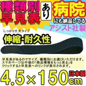 マジックテープ 面ファスナー エラストマジックベルト ブラック 4.5×150cm 日本製 国産 伸...