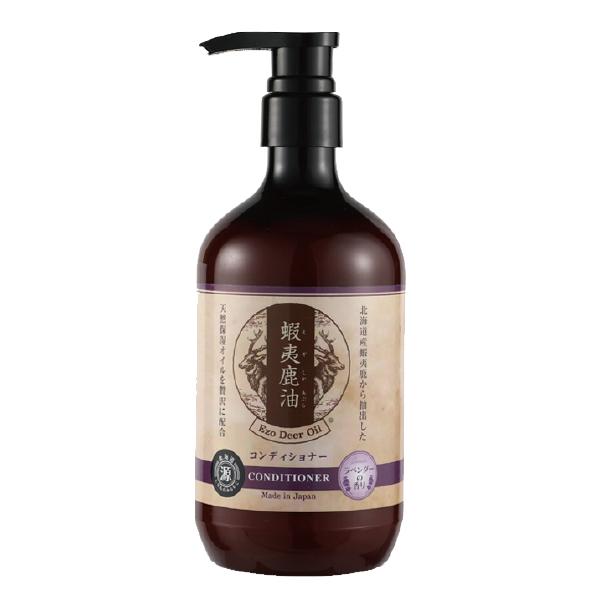【蝦夷鹿油　コンディショナー】日本初,ヒアルロン酸,コラーゲン,ローヤルゼリー,ノンシリコン,ラベン...