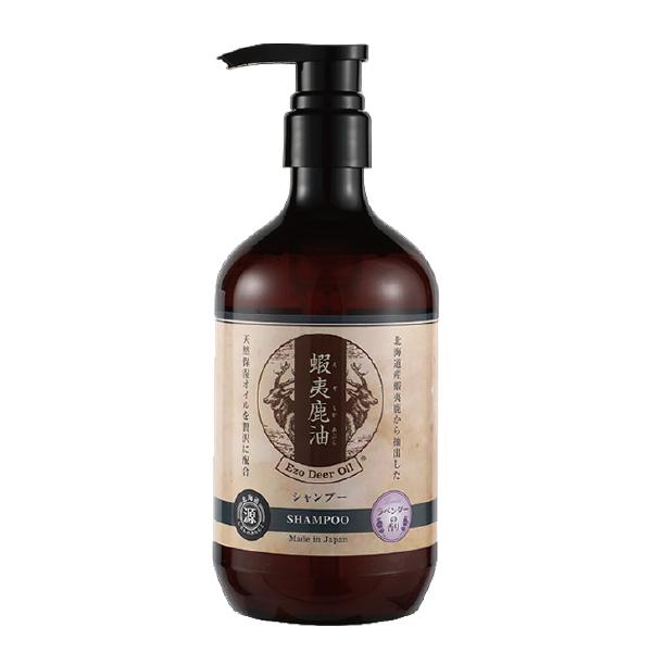 【蝦夷鹿油　シャンプー】日本初,ヒアルロン酸,コラーゲン,ローヤルゼリー,ノンシリコン,ラベンダー,...