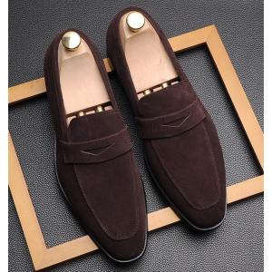 GLENFORD 本革 スエード ローファー ハンドメイド マッケイ製法