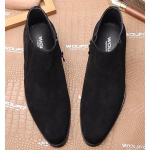 SAINT LAURENT◇サイドゴアブーツ/41/BLK/スウェード/533754