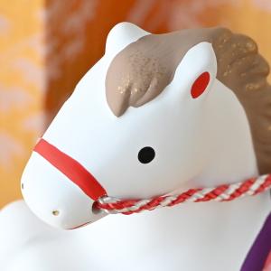 干支 置物 薬師窯 染錦招福午 (天翔) 67...の詳細画像2