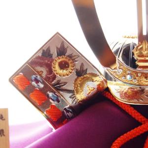 純銀 兜 3号(剣付) 五月人形 銀細工 関工...の詳細画像3