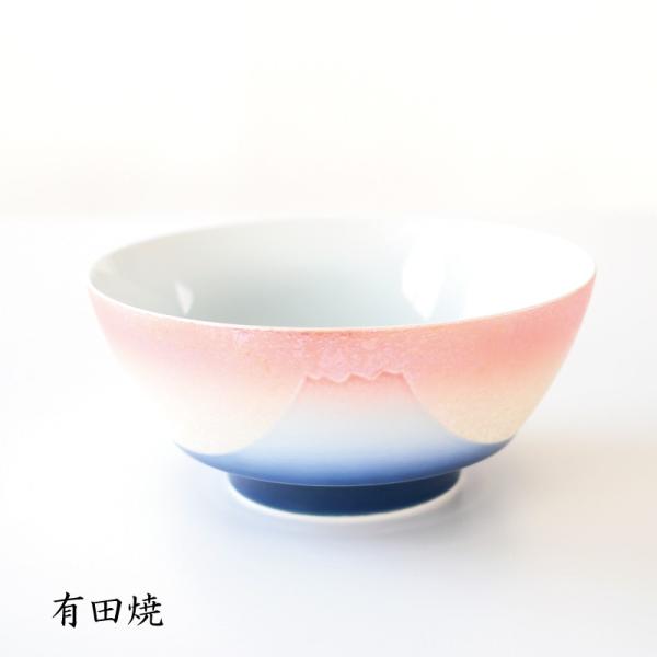 有田焼 究極のラーメン鉢 夕富士 田清窯 日本製 まるぶん おしゃれ 内祝い 食器 結婚祝い 還暦祝...